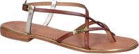 Onbekend Les Tropeziennes Monaco Sandalen Dames Cognac Leer Platte sandalen 36