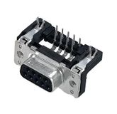 Harting 09 66 156 6613 D-Sub 9-pin Noir, Acier inoxydable