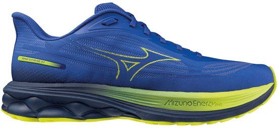 Mizuno Wave Skyrise 7 Heren Hardloopschoenen Blauw/Geel Maat 43