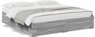 Maison Exclusive - Cadre de lit avec tiroirs Gris Sonoma 180x200cm Panneau de particules