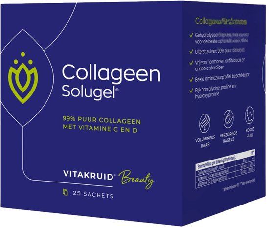 Vitakruid Collageen Solugel® Sachets 99% Puur- 25x10gr.
