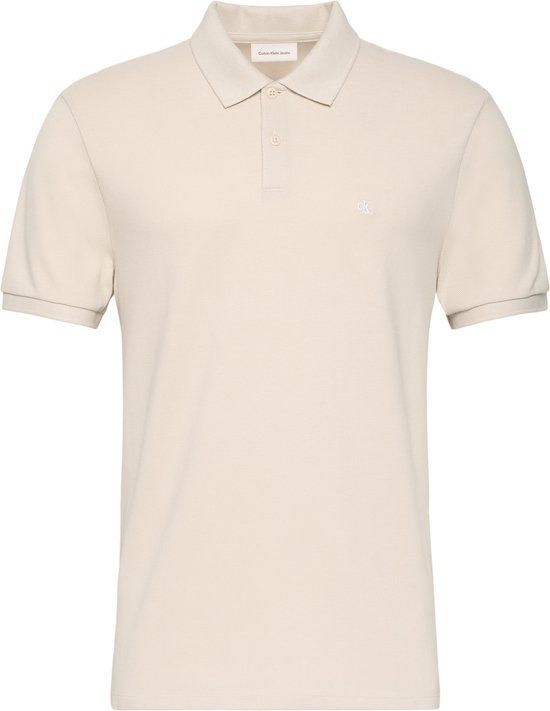 Calvin Klein Jeans Heren Polo Katoen L Ecru