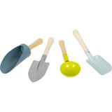 Small Foot handschep set compact van hout en metaal, tuinhulpje voor kinderen vanaf 3 jaar, buitenspeelgoed, 12387