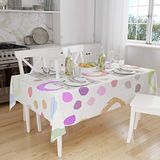 Bonamaison Tafelkleed, Anti-Mold, Sneldrogend, Waterdicht, 100% Polyester Tafellaken, Willekeurig patroon, 140 x 160 Cm - Ontworpen en Vervaardigd in Turkije
