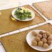 Sans marque Ensemble de 4 sets de table rectangulaires en rotin tressé, sets de table en herbe marine naturelle pour table à manger (43 x 30 cm)