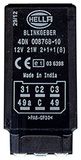 HELLA - Knipperlicht - 12V - 6-polig - aangesloten - elektronisch - zonder houder - 4DN 008 768-101, zwart