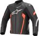 Alpinestars Faster V2 Leather Jacket Black/Fluo Red 48