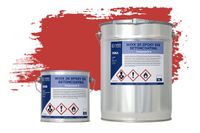 Wixx 2K Epoxy 550 peinture béton - RAL 3020 rouge trafic - 10L