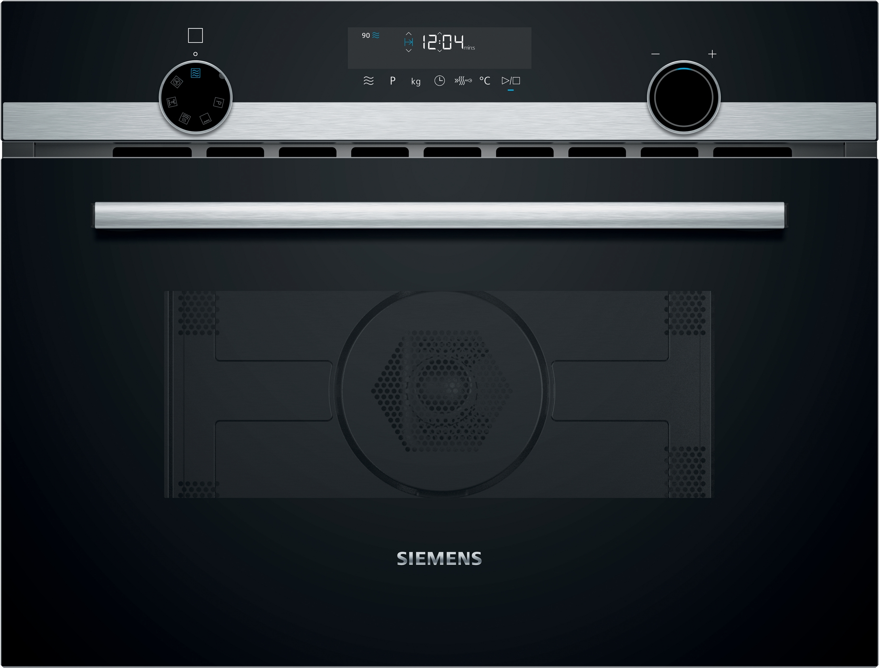 Siemens iQ500 CM585AGS1 - Compacte Inbouw Magnetron met Hetelucht - Zwart