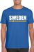 Bellatio Decorations Zweden Blauw Zweden supporter t-shirt voor heren - Zweedse vlag shirts S