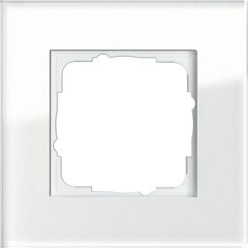 Gira Esprit Glas - Veiligheidsplaatje voor stopcontacten - Wit