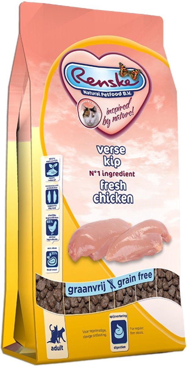 Renske Super Premium Adult Verse Kip - Graanvrij - Hond - Droogvoer - 600 gr