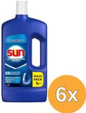 Sun Spoelglans - Vaatwas - glansspoelmiddel dat witte strepen en kalkaanslag verwijdert en voorkomt en zorgt voor een perfecte glans - 6 x 1 L