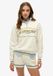 Superdry Country Club sweatshirt met halve rits en losse pasvorm - Dames - Truien - Off White - Maat UK10-EU38