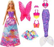 Barbie Dreamtopia Cadeauset - GJK40 - Verkleedpop - 32 cm - Blond - 3 outfits