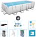 Bestway Rechthoekig Power Steel Zwembad - 488 x 244 x 122 cm - Grijs