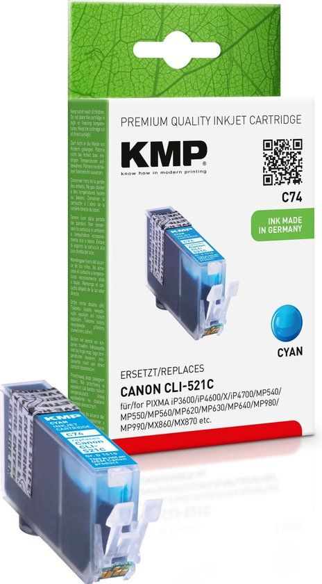 KMP C74 Inktcartridge Cyaan 1 stuk(s)
