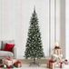 Prolenta Maison Exclusive Kunstkerstboom, groen, 210 cm, PVC, kunststof, staal
