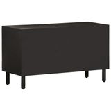 Maison Exclusive - meuble TV noir, 80x31x46 cm, manguier massif
