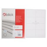 West Design PC-etiketten, DIN A4, 25 vellen, 4 etiketten per vel, wit