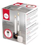 Rayher Siliconen gietvorm kandelaar geribbeld, voor theelichtjes en staafkaarsen, ø52xH80mm, 36186000