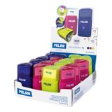 Milan 4700116 Handmatige puntenslijper Blauw, Roze, Geel