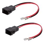Sound-way - 2x autoradio luidspreker bedrading adapter harnas connector kabel kabel plug compatibel met Alfa Romeo, Fiat, Lancia, Citroën, Dacia, Peugeot, Renault, Opel y Nissan