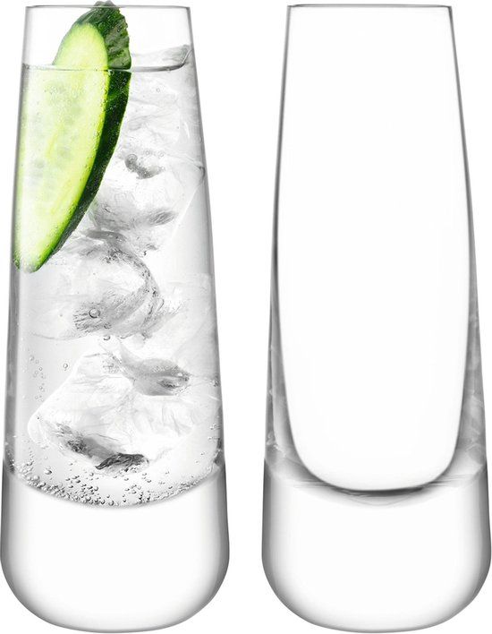 LSA International Bar Culture Longdrinkglazen - 310 ml - Set van 2 - Transparant