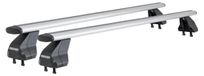 Menabo Omega Plus | Support de coffre de toit Opel - Zafira (B) 2008-2012 - Aluminium - Longueur 112 cm - Capacité de charge 75 kg - Jeu de 2