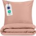 Blumtal Housse de couette Microfibre Nova - Housse de couette Lit double 155 x 220 cm - 1 x Taie d'oreiller 40 x 70 cm - Rose