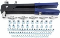 Merkloos / Sans marque F&M RATES LTD Set klinkmoeren met schroefdraad voor M3 M4 M5 M6 M8 draad, 106 stuks klinkmoerenset