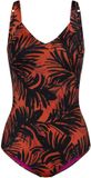 Triumph Red Label Summer Palm Badpak Dames Gebloemd Bruin 42C
