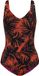 Triumph Red Label Summer Palm Badpak Dames Gebloemd Bruin 42C
