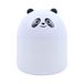 THE CONCEPT FACTORY - VE6099 - Kawaii Panda Diffuser 10 cm in ABS - Kleurveranderend - Perfect voor een Rustgevende Sfeer - Ideaal voor Thuis of Kantoor - Zwart en Wit