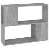 VidaXL Boekenkast/kamerscherm 80x24x63 cm grijs sonoma eikenkleurig