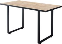 Vicco Livorno Eettafel – 140 x 70 cm Zwart/gouden eik