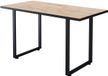 Vicco Livorno Eettafel – 140 x 70 cm Zwart/gouden eik