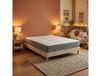 Matelas ressorts 7 zones H28 sommier beige 140 x 190