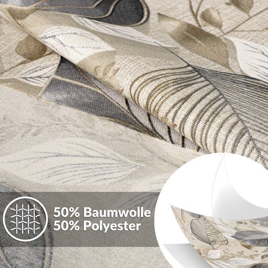 ANRO Tafelkleed Palladium Grijs Ovaal 180x140cm