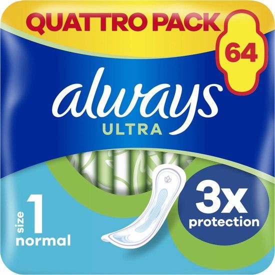 Always Maandverband Ultra Normal 64 stuks