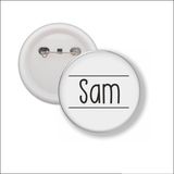 MC Living KadoExpress Button Met Speld 58 MM - Sam