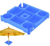 Draagbaar Tafelblad voor Parasol met Bekerhouders