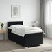 Maison Exclusive - Lit boxspring avec matelas Noir 90 x 190 cm Tissu