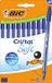 BIC Cristal Soft Balpen, medium punt (1,2 mm) – zacht en vloeibaar schrijven – blauw, kartonnen doos met 10 stuks
