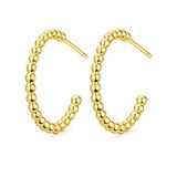 MAGNETI Amona Jewelry Verguld Dames Oorringen - Goudkleurig Hoepel oorbellen - 925 Zilver