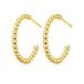 MAGNETI Amona Jewelry Verguld Dames Oorringen - Goudkleurig Hoepel oorbellen - 925 Zilver