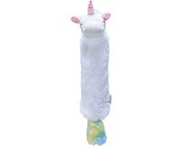 Beeztees Puppy Flatino Unicorn Lo - Puppy Speelgoed - Puppyknuffel - Hondenspeelgoed - Wit 49x10x14 cm - Hond