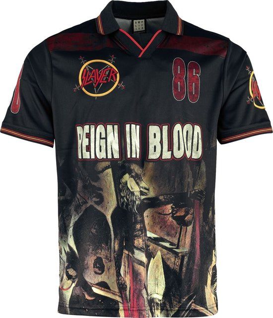 Slayer Reign In Blood Rock FC Jersey zwart Polyester