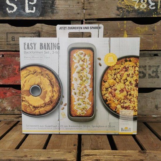Birkmann Bakvorm set Easy Baking - 3 delig - Springvorm, Tulbandvorm & Cakevorm