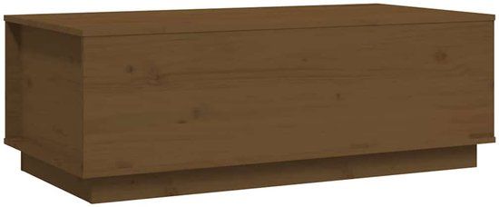 vidaXL Salontafel - 100x50x35 cm - Massief Grenenhout - Honingbruin